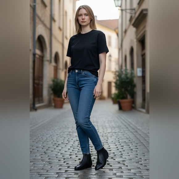 NEW, 4TH & UNION BLACK LEATHER CHELSEA BOOTS NEW WHITH TAGS  Size 6 - Picture 4 of 10